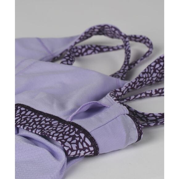 lululemon Womens Tank Sz 6 Nouveau Limits Lilac Miss Mosaic Deep‎ Zinfandel - Picture 5 of 16